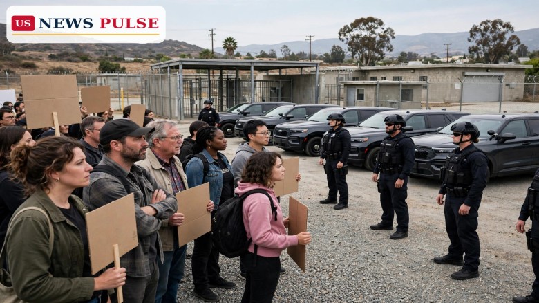 ICE Monterey County Jail Protest Forces Lockdown as Crowd Rallies in Salinas