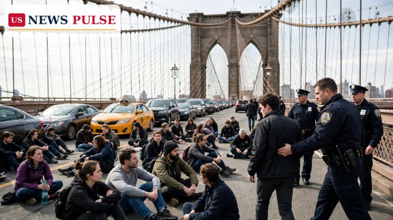 Protesta anti-ICE en el puente de Brooklyn: 13 detenidos al bloquear el tráfico